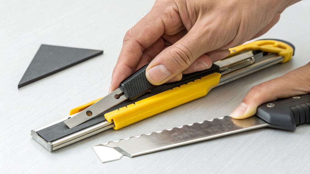 How to Change Blade on Snap Off Utility Knife