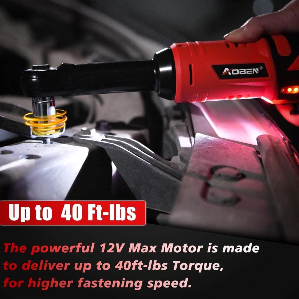 Powerful cordless electric ratchet wrench set for DIY projects and professional use