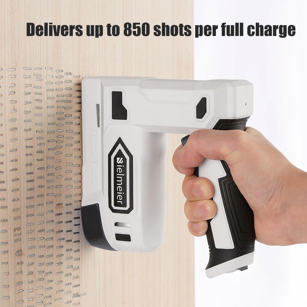 Bielmeier 2-in-1 cordless electric staple and brad nailer for DIY and pro use
