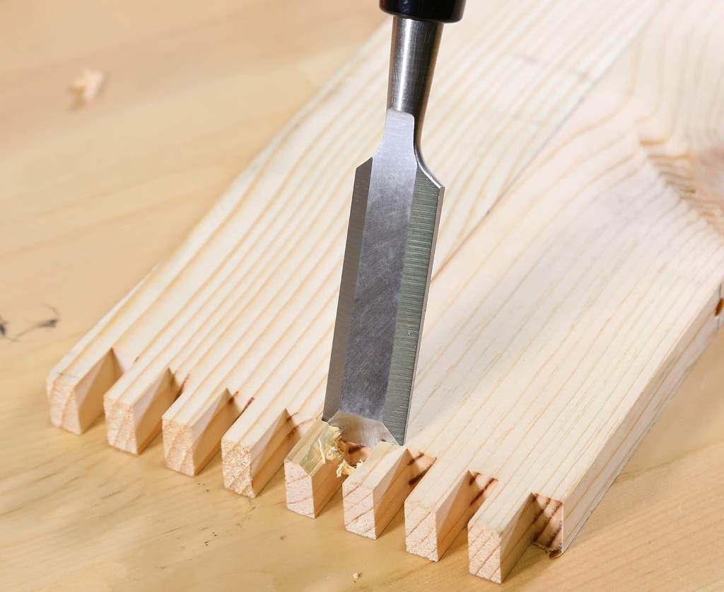 Buck Brothers 2-inch wood chisel with tempered steel blade and mallet-safe handle for precise carpentry cuts
