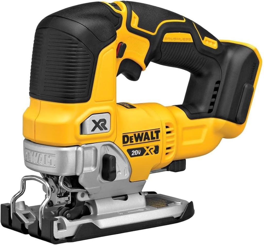 DEWALT 20V MAX XR cordless jig saw with brushless motor and LED light