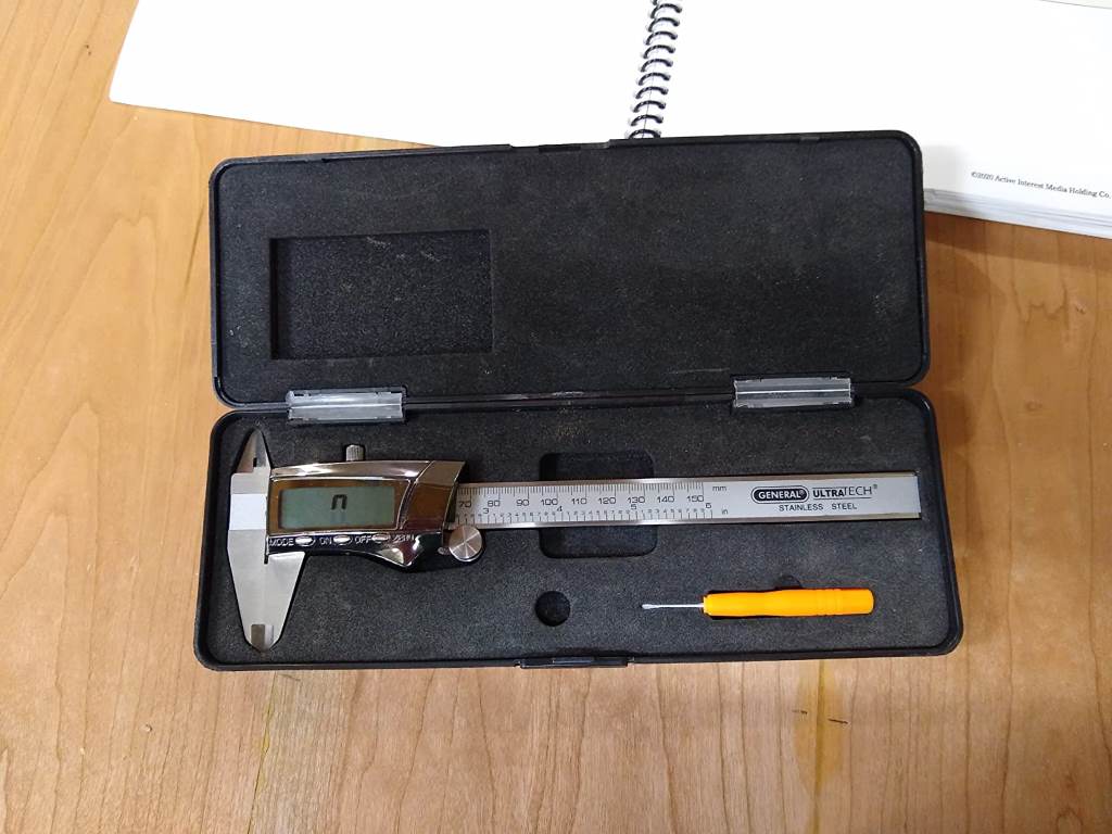 6-inch stainless steel digital caliper with LCD readout