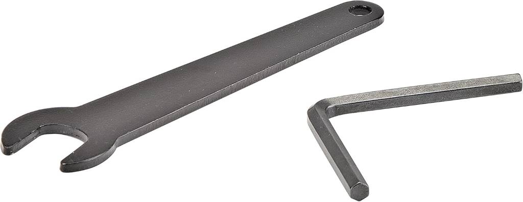 Side view of Genesis GCOT335 3-In. cutoff tool showing power switch and blade guard