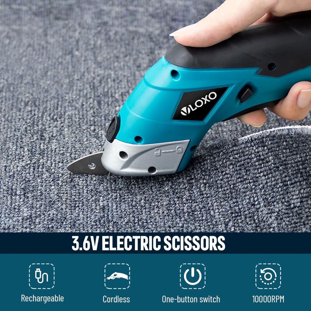 Powerful cordless scissors with ergonomic design for easy precision cutting
