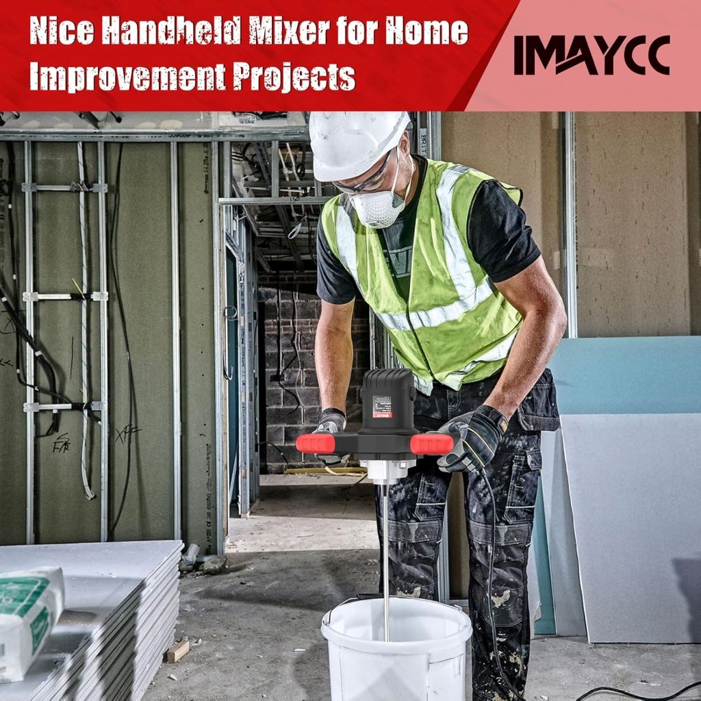 Powerful 2100W IMAYCC electric mixer for construction and DIY projects