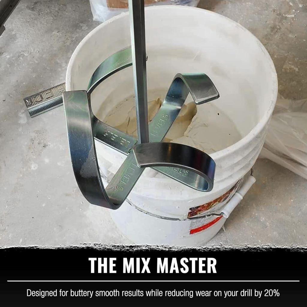 LEVEL5 32-inch drywall mud mixer with pro-grade paddle attachment for smooth mixing.