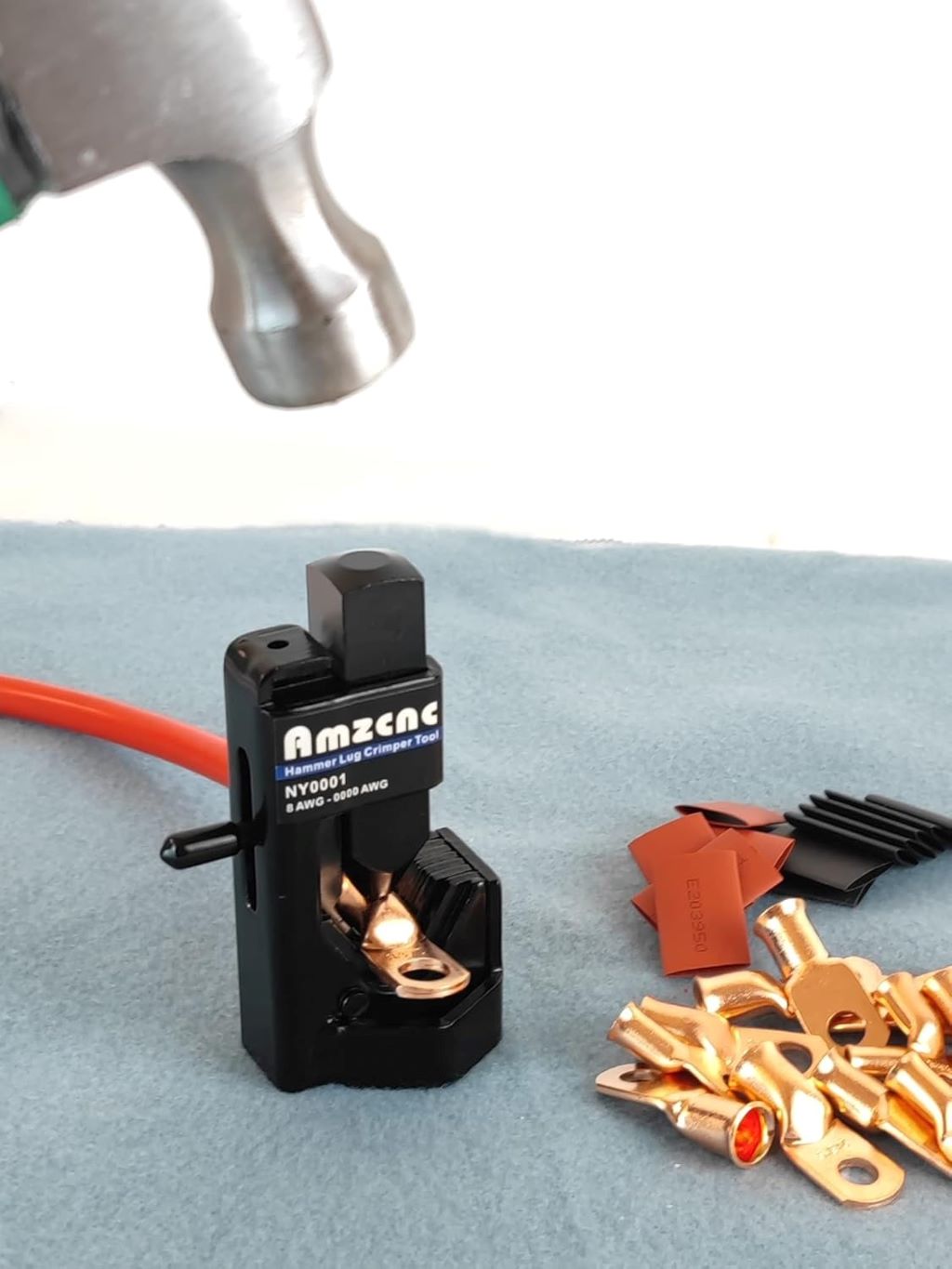 Durable AMZCNC crimper tool for large and small wire gauges