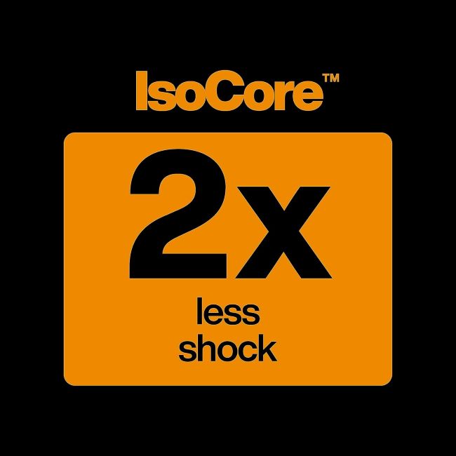 Fiskars Pro IsoCore 36" pickaxe and hoe tool designed for balanced, heavy-duty digging and landscaping.