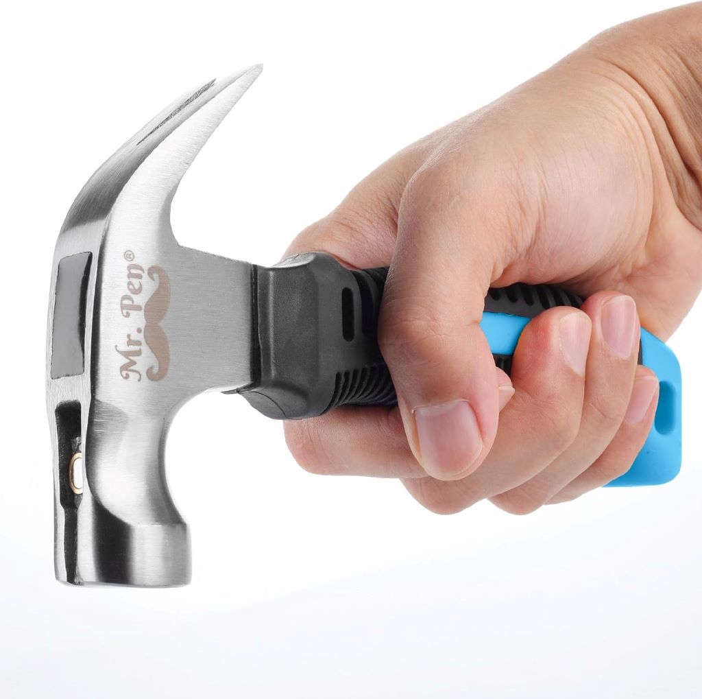 Lightweight pastel blue claw hammer for men and women, ideal for tents and outdoor repairs