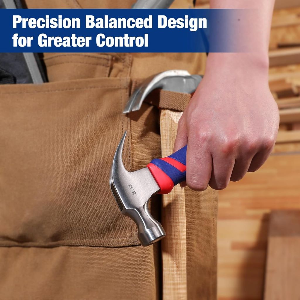 WORKPRO all-purpose claw hammer resting on a wooden surface, ready for DIY tasks
