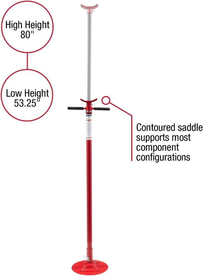 Heavy-duty Sunex 6809A ¾ ton underhoist stand, easy-to-use and secure vehicle support.
