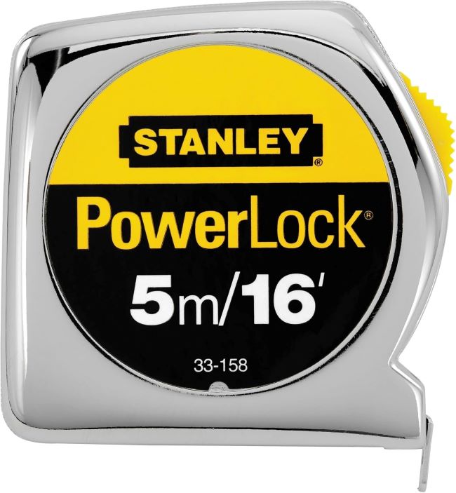 STANLEY 16’ tape measure 33-158 showing measurement markings clearly