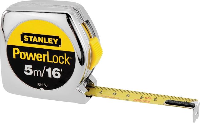 STANLEY 33-158 PowerLock 16-foot tape measure for accurate measurements