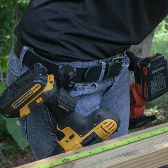 Carry power tools easily with Spider Tool Holster for all major brands