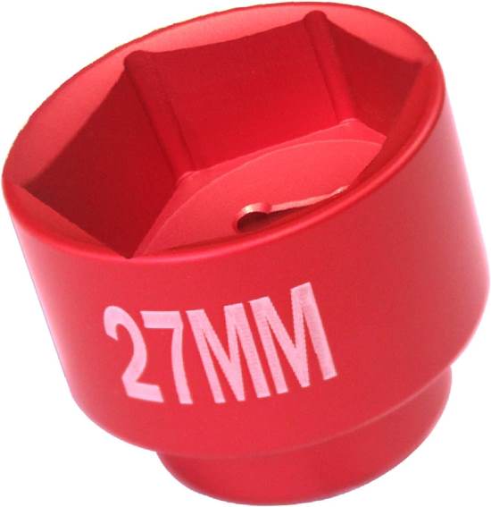 27mm Aluminum Alloy Low Profile 6 Point 3 8 Drive Oil Filter Socket