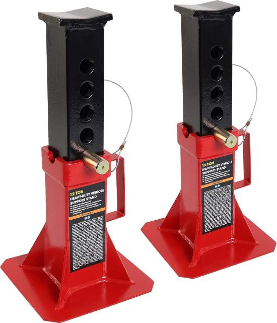 BIG RED Torin ATZ120005R Pin Type Jack Stands