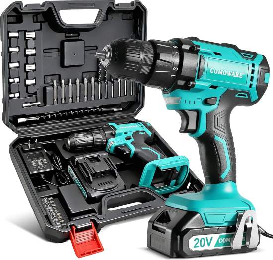 COMOWARE 20V Cordless Drill Set