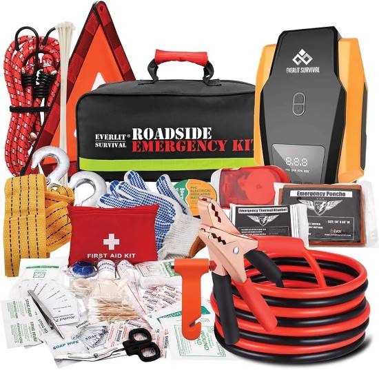EVERLIT Roadside Assistance Emergency Car Kit Preparedness kit