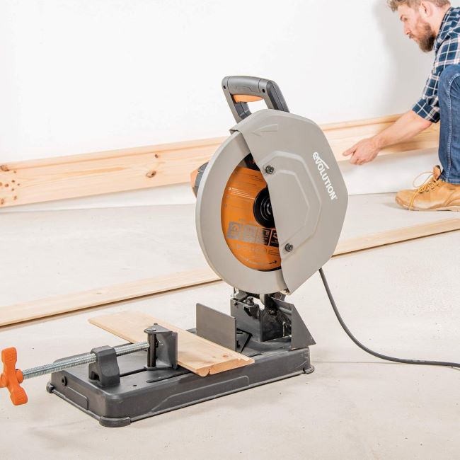 Multi-material Evolution R355CPS Chop Saw with TCT blade