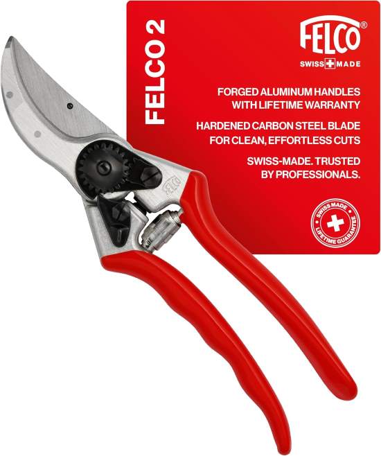 Felco F2 Pruning Shears 9.25 Inch Swiss Made Clippers
