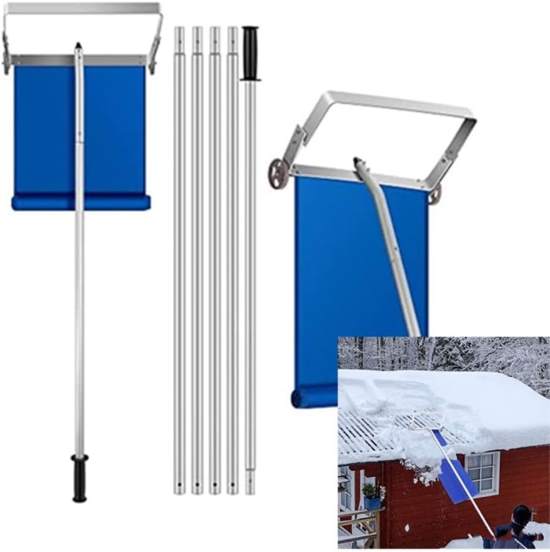 MUHM Tarp 30FT Adjustable Aluminum Roof Snow Removal Tool