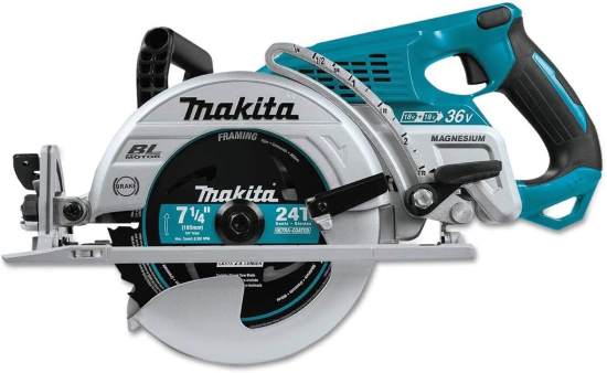 Makita XSR01Z 36V LXT Brushless Rear Handle 7-1 4 Inch Circular Saw, Tool Only