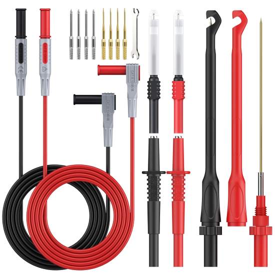 Neoteck 17PCS Multimeter Automotive Test Leads Wire Piercing Clip Puncture Probes