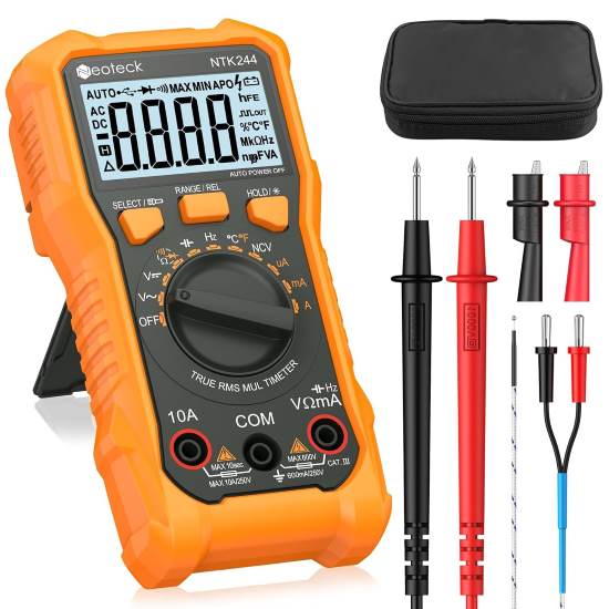 Neoteck 6000 Counts Digital Multimeter with NCV and TRMS Auto Range