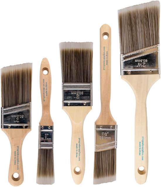 Pro Grade Paint Brushes 5 Piece Set