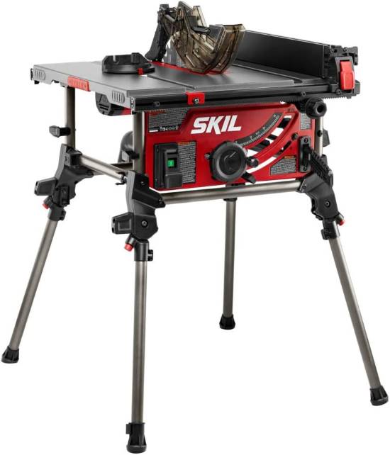 SKIL 15 Amp 10 Inch Portable Jobsite Table Saw with Folding Stand