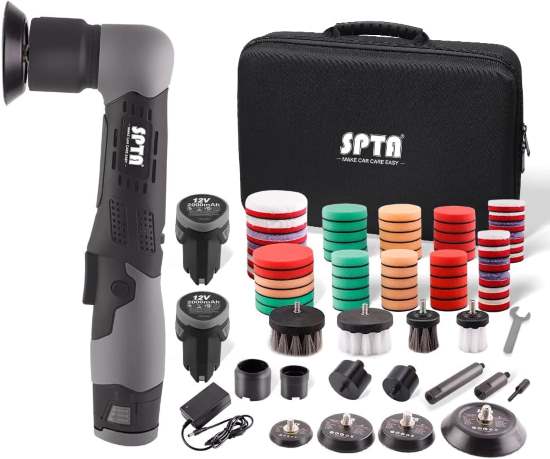 SPTA Cordless Car Polisher Buffer Kit