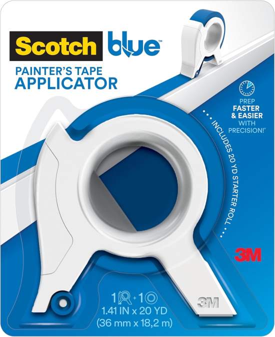 Scotch Blue Painters Tape Applicator 1.41 Inches x 20 Yards Starter Roll