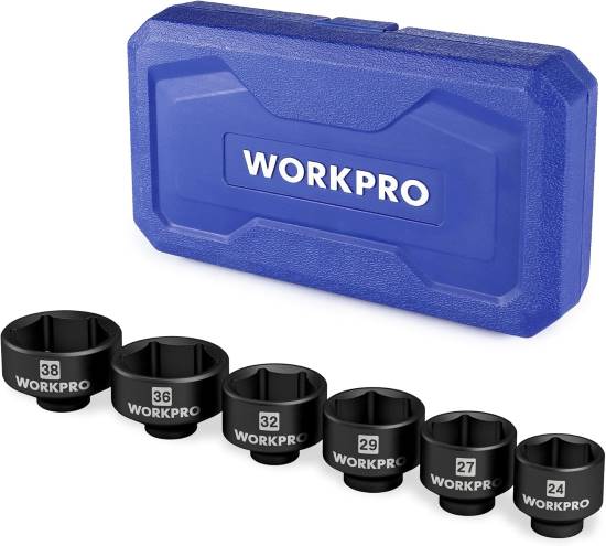 WORKPRO 6 Piece Oil Filter Socket Wrench Set