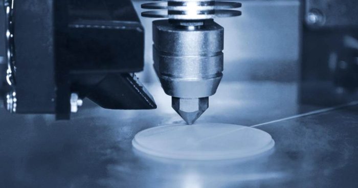 3D printer print objects on surface 