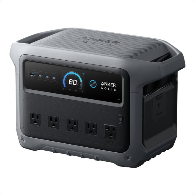 Anker SOLIX C1000 Gen 2 portable power station powering home essentials during an outage in Arizona