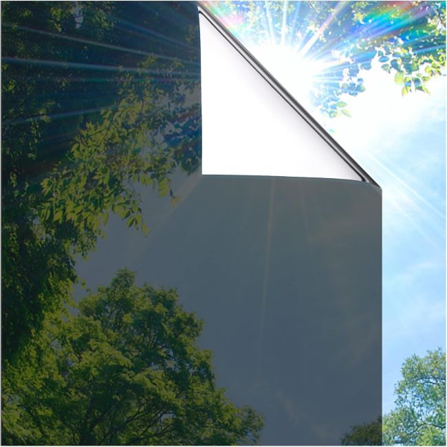 Coavas one-way reflective window film with heat control and UV protection for home and office windows
