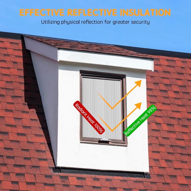 LSGCQ double reflective aluminum foil bubble insulation for RV windows and radiant heat control
