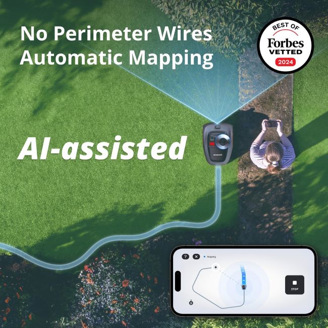 Segway Navimow i110N robotic lawn mower with RTK+Vision technology for smart lawn maintenance
