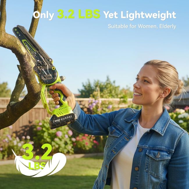 Affordable Supstable cordless mini chainsaw for pruning and garden maintenance