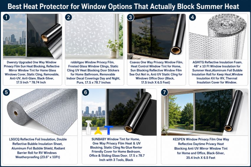 Best Heat Protector for Window Options That Actually Block Summer Heat