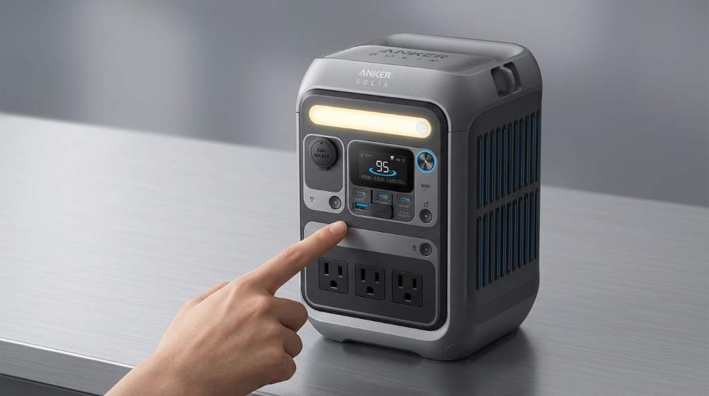 Anker SOLIX C300 Power Station front control panel