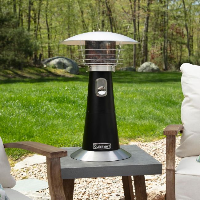 Cuisinart compact outdoor propane heater designed for convenient patio heating