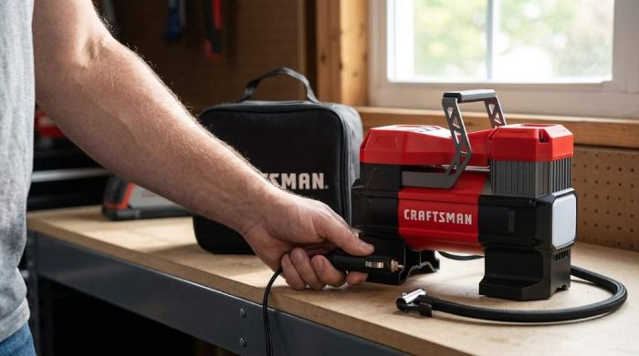 Draining moisture from a Craftsman 150 PSI air compressor tank