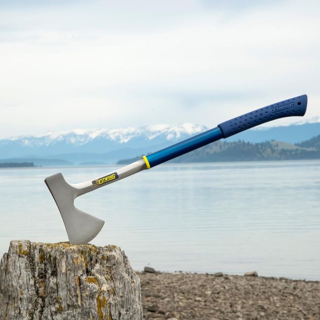 Affordable ESTWING 26-inch camper's axe for firewood and outdoor tasks