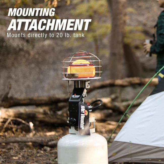 Mr. Heater propane heater with durable construction for outdoor and worksite heating