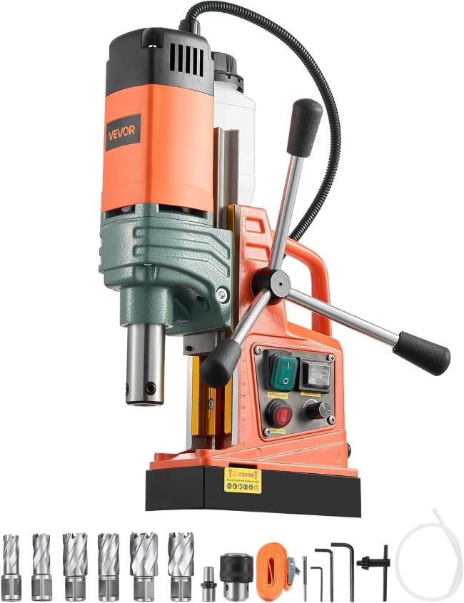 VEVOR 1450W Mag Drill Press with 2-inch core drilling