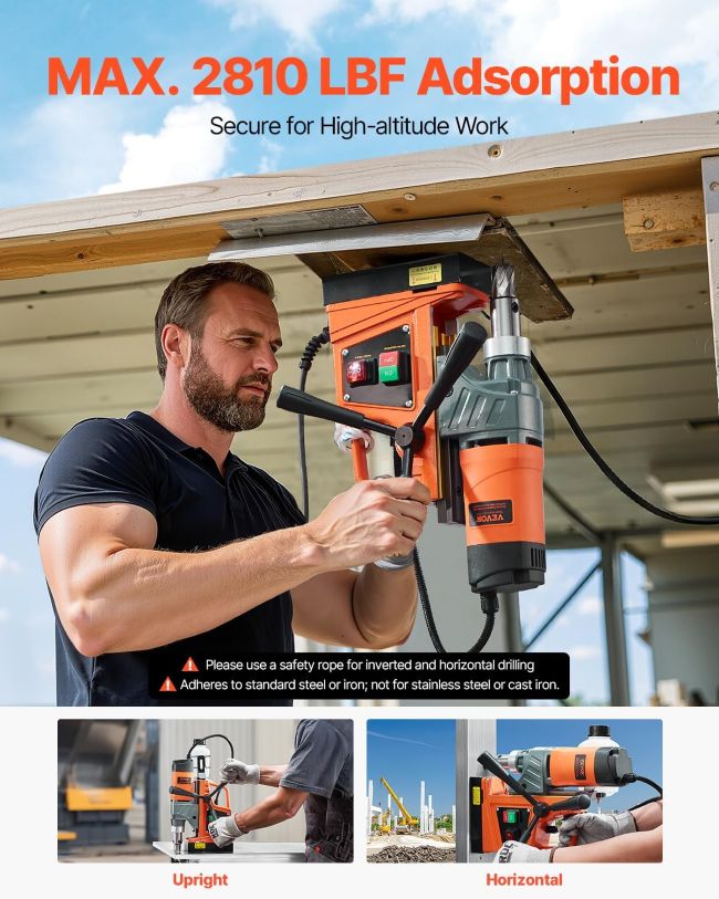 VEVOR portable magnetic drill press for Michigan DIYers