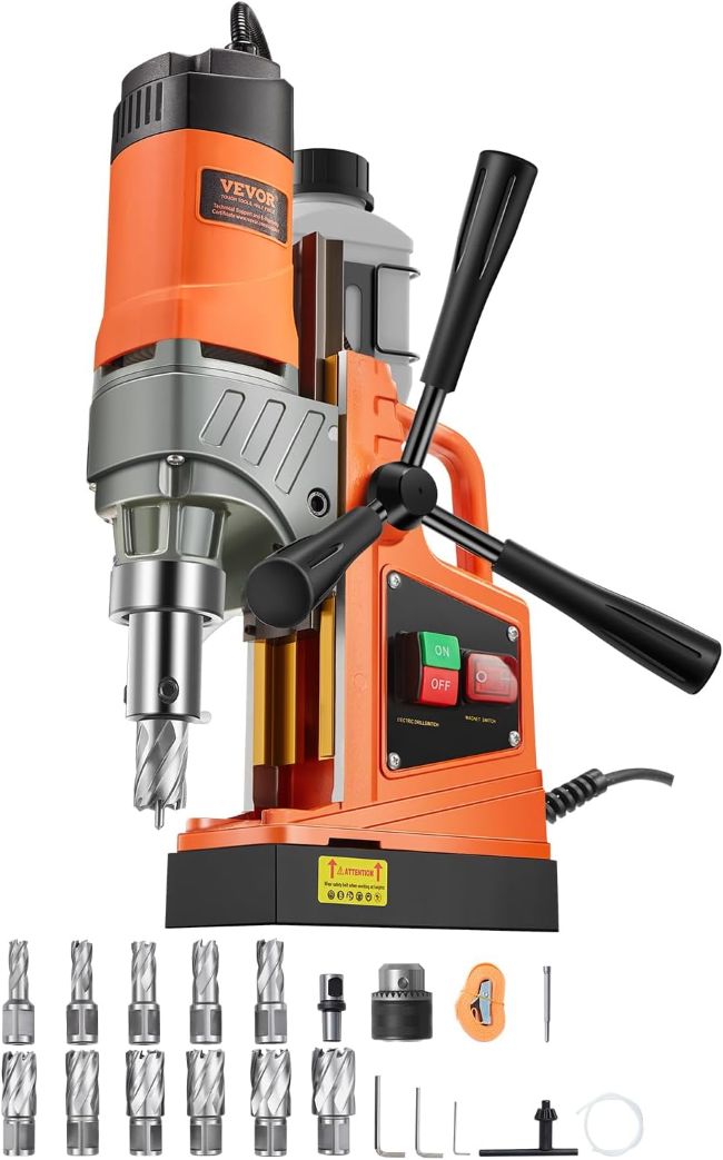 Affordable VEVOR Magnetic Drill Press for metalworking