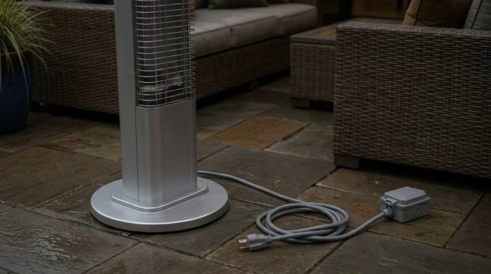 Inspecting remote control infrared sensor on SereneLife electric heater