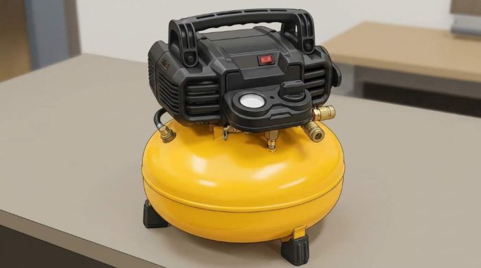 Replacing damaged pressure regulator diaphragm on DeWalt air compressor manifold